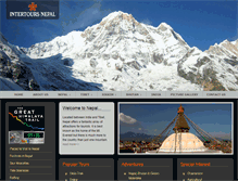 Tablet Screenshot of intertours-nepal.com